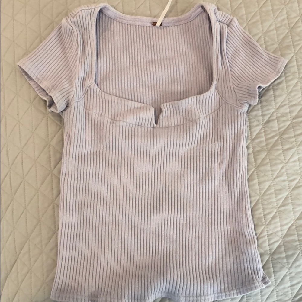 FREE PEOPLE RIBBED CROP TOP; never been worn